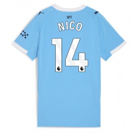 Dámské fotbalový oblečení Manchester City Nico Gonzalez #14 Domácí košile 2025-26 Krátkým Rukávem